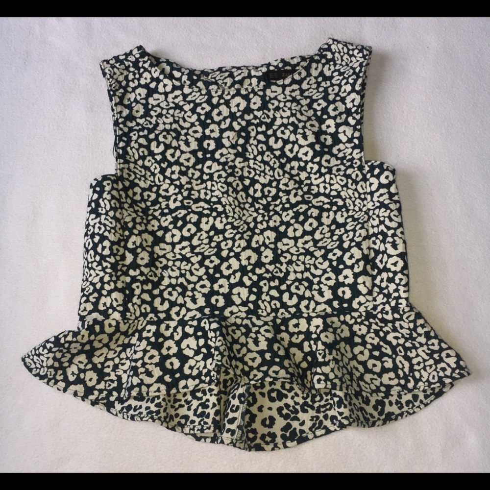 Cheetah print, fit and flare shirt!